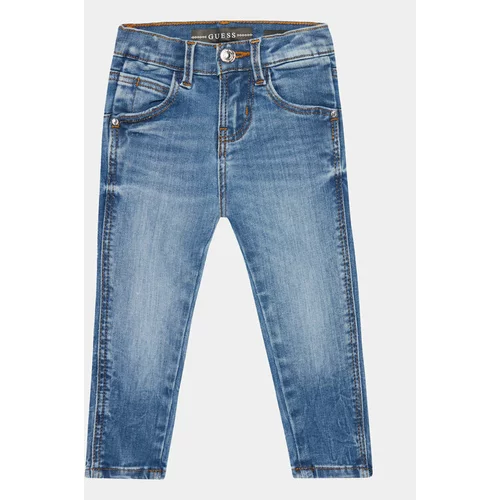 Guess Jeans hlače K3YA08 D4CA0 Mornarsko modra Skinny Fit