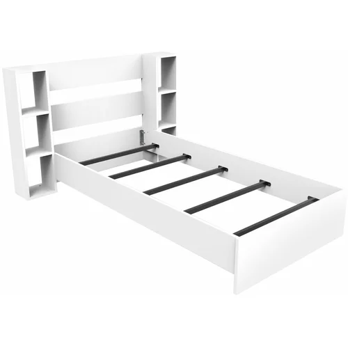 Kalune Design Bijeli krevet s prostorom za odlaganje 90x190 cm Smart –