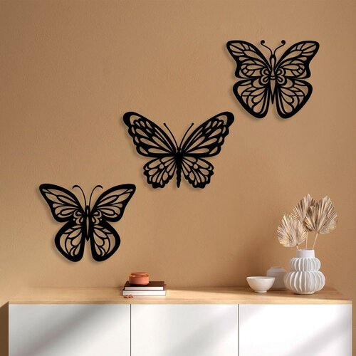 Wallity Dekorativni metalni zidni pribor Butterflies 3 Cene