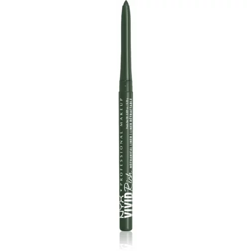 NYX Professional Makeup Vivid Rich samodejni svinčnik za oči odtenek 08 Emerald Empire 0,28 g