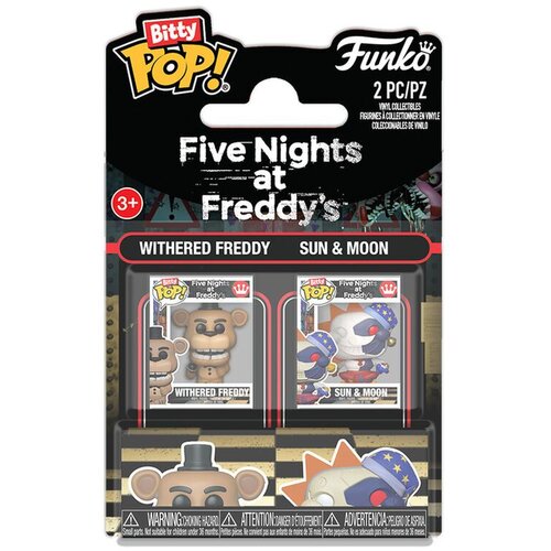 Funko Bitty Pop set 2 figurice Five Nights at Freddy&amp;rsquo;s - Withered Freddy i Sun &amp;amp; Moon Slike