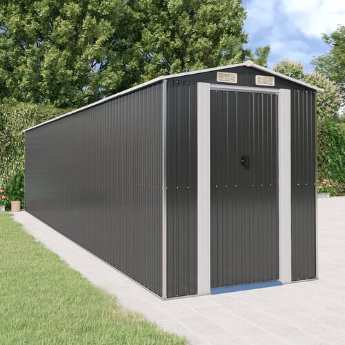 VidaXL Vrtna lopa antracitna 192x855x223 cm pocinkano jeklo Slike