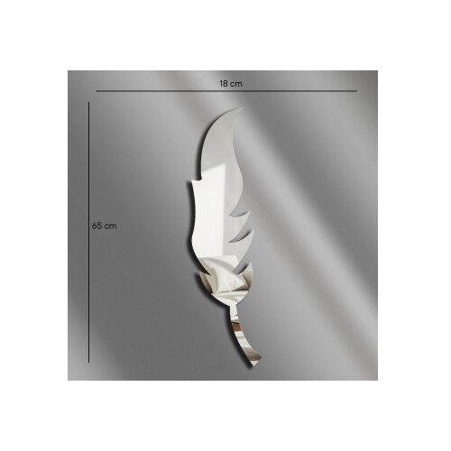Wallxpert Ogledalo Ozgl524, 18x65 cm, Srebrne boje Slike