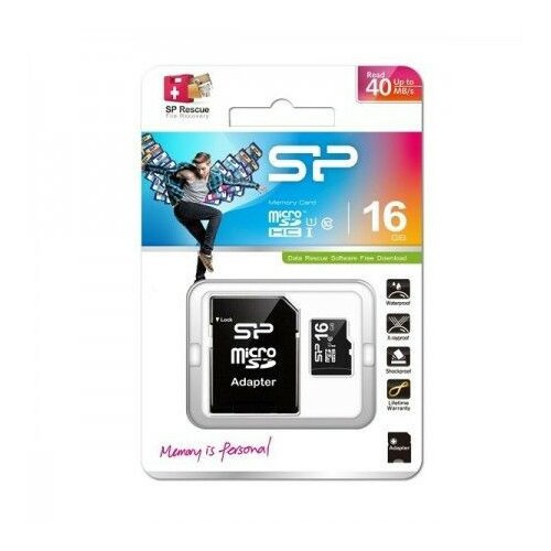 Silicon Power 16GB MICRO SDHC U1 ELITE CLASS 10+ ADAPTER MCSP16G10A/Z memorijska kartica Cene
