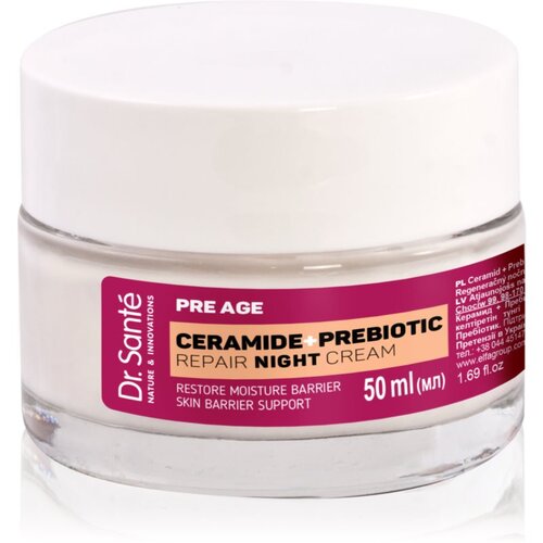 Dr. Santé Pre Age Ceramide + Prebiotic nočna regeneracijska krema za zrelo kožo 50 ml Cene