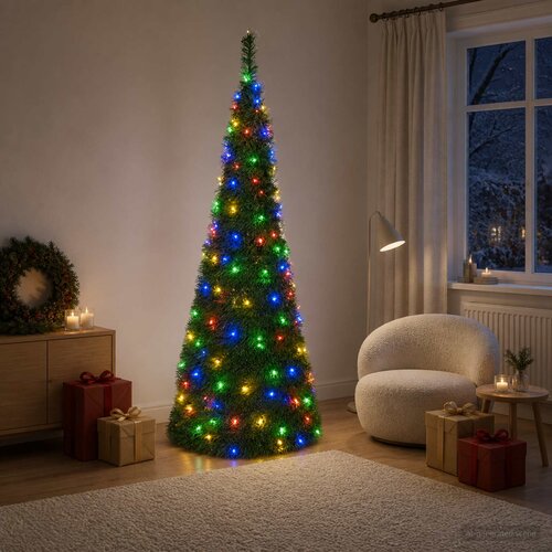 POP-UP LED božićno drvce 180 LED lampica PVC i PET Slike