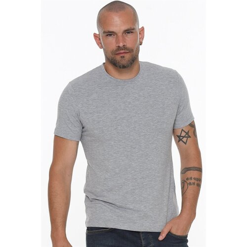 Dewberry T8569 BICYCLE COLLAR MEN'S T-SHIRT-GREY Cijene