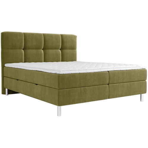 Esposa POSTELJA Z VZMETNICO 180 cm x 200 cm , tekstil olivno zelena Cene