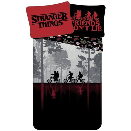 Jerry Fabrics Pamučna dječja posteljina za krevet za jednu osobu 140x200 cm Stranger Things "Upside Down" – Cijene