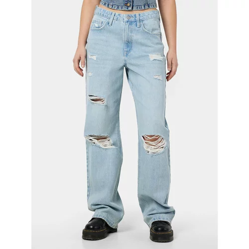 Noisy_May Jeans hlače Frilla 27030393 Modra Straight Fit