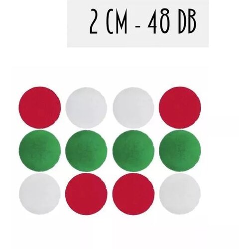  Bela tekstil, 2 cm - 48 kos Cene