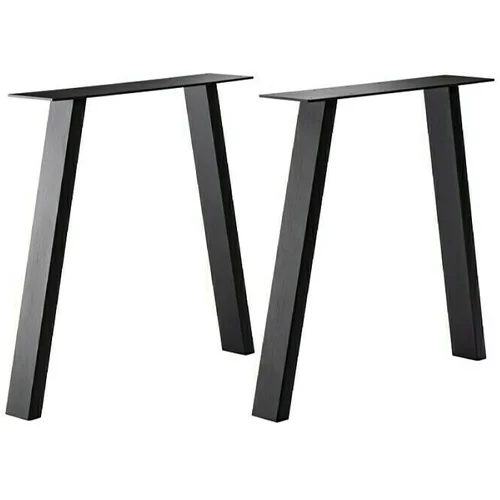 PUR INTERNAL Pur Iternal Black Edition Noga stola (800 x 150 x 723 mm, Crne boje, U oblik, Namijenjeno za: Dimenziju stolova 80 - 90 cm, 2 Kom.)