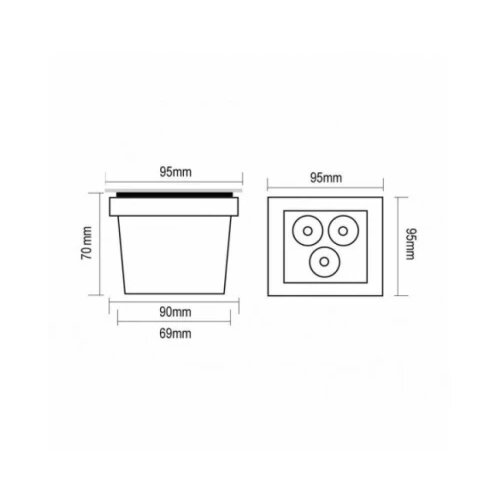  LED SVETILJKA HX-HUG95 PODNA 3W 4200K IP67 NIKL Cene