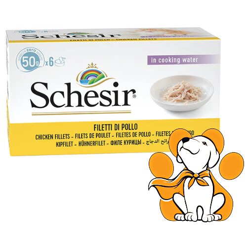 Schesir multipak cat piletina 6x50g Cene