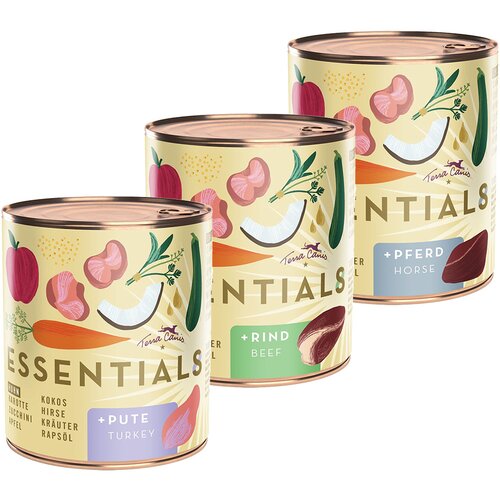 Terra Canis Ekonomično pakiranje Essential 8+ 12 x 780 g - Miješano pakiranje (3 vrste) Cijene