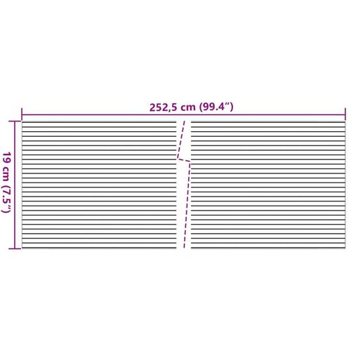  Vrtni zasloni za privatnost 10 kom svjetlosivi 252 5x19 cm PVC Slike