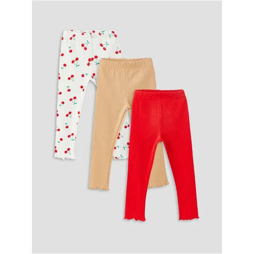 LC Waikiki Baby Girl Tights With Elastic Waist, 3-Pack