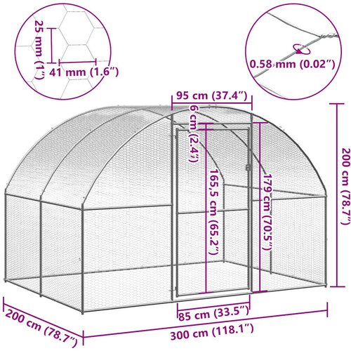  koko&amp;scaron;injac 3 x 2 x 2 m od pocinčanog čelika Slike