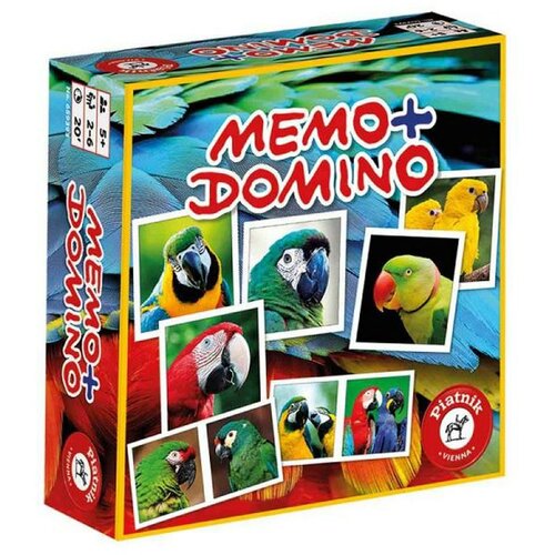 Piatnik Društvena igra Memo domino papige Cene