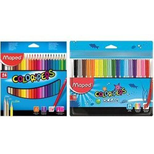 Maped Barvice Color&amp;#039;peps 24/1 + flomastri gratis Slike