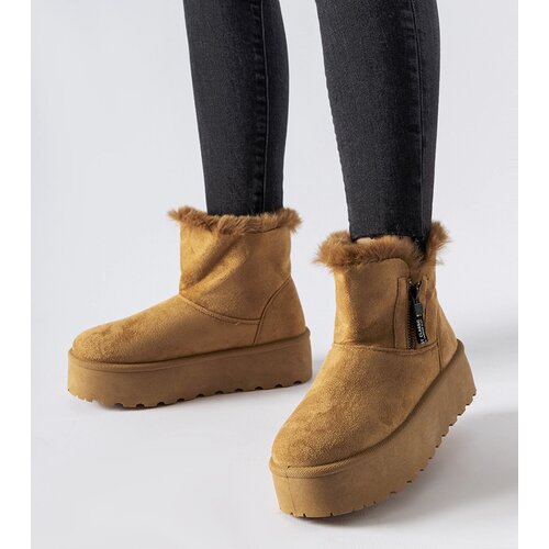 Gemre Brown platform snow boots Points Slike