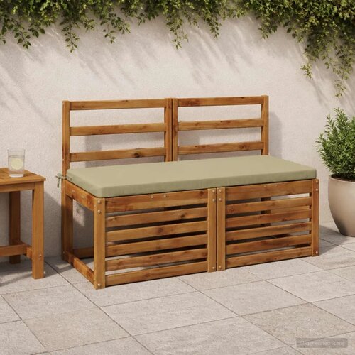  Jastučić za klupu SOEST 100% poliester Svijetlo zelena - Svijetlo zelena 120 x 50 x 5 cm Melange Cene