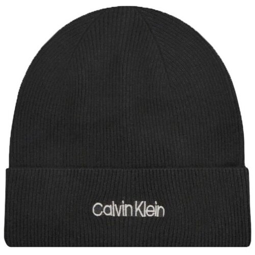 Calvin Klein Jeans Kape Unisex Essential Knit Beanie Črna Slike