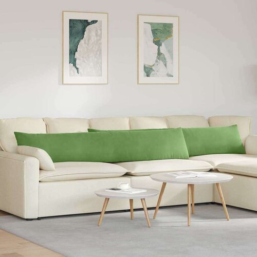 vidaXL jastučići za sofu 2 pcs svijetlo zelena 200 x 40 cm Cijene