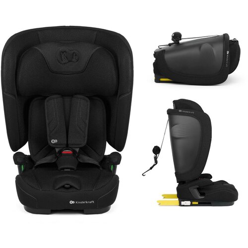 Kinderkraft autosjedalica FIX2GO i-Size 9-36 kg (76-150 cm), Black Slike