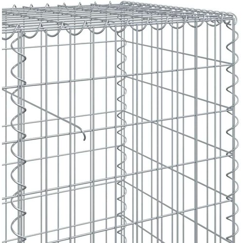 VidaXL Gabionska ko&amp;scaron;ara s poklopcem 1100x50x100 cm pocinčano željezo Slike