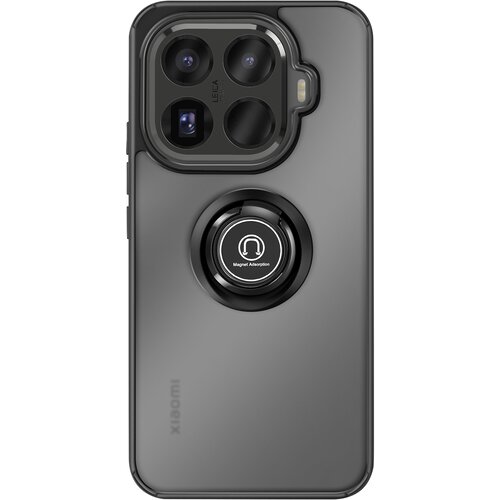 AVIZAR Ohi&scaron;je za Xiaomi 15T Pro z vrtljivim magnetnim obročem in matiranim zaključkom, Črna, (5000190369) Cene