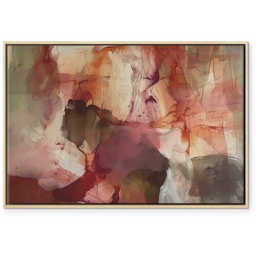  Slika - Spring composition – transparencies and forms in watercolor style 90x60 Cene