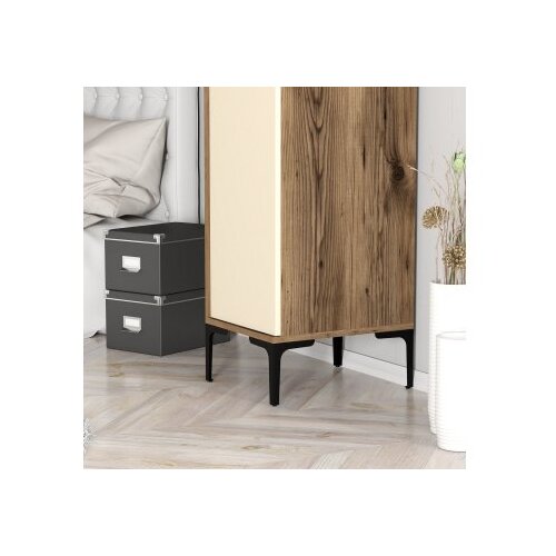 Hanah home kumsal s - walnut, cream walnutcream wardrobe Slike