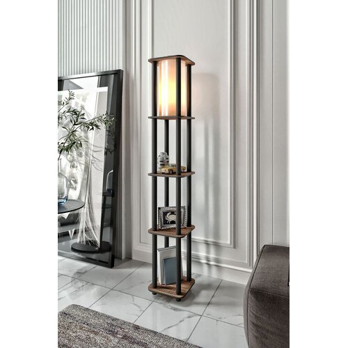 Opviq podna lampa Estantes Square, 150 cm, smeđa Cene