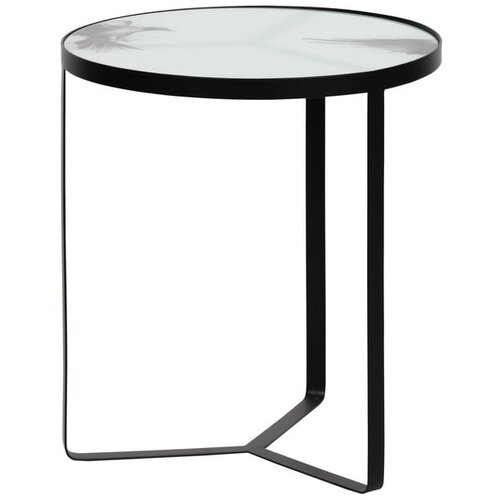 BePureHome Metalni pomoćni stolić sa staklenom pločom Fly, ⌀ 45 cm Slike