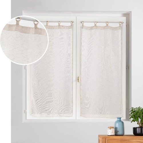 Douceur d int&amp;eacute;rieur Bež prosojne zavese v kompletu 2 ks 60x120 cm Minalisa &amp;ndash; Slike