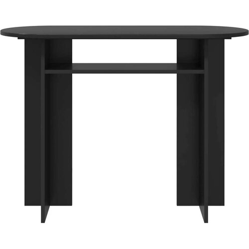  Konzolna stolica s pohranom Crni hrast 100 x 39 5 x 75 cm - Crna Cijene