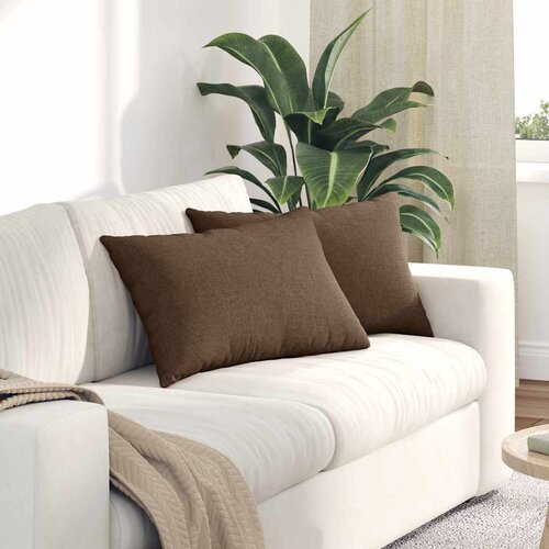  Jastučići za sofu 2 pcs Smeđa 60 x 40 cm tkanina Cene