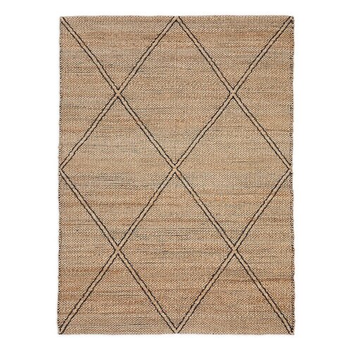 Kave Home Ročno tkana preproga iz jute v naravni barvi 200x300 cm Vallalta &ndash; Cene