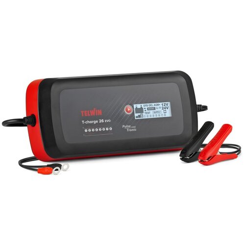 Telwin T-CHARGE 26 EVO automatski punjač i tester akumulatora 12/24 V, 10&amp;ndash;250 Ah Slike