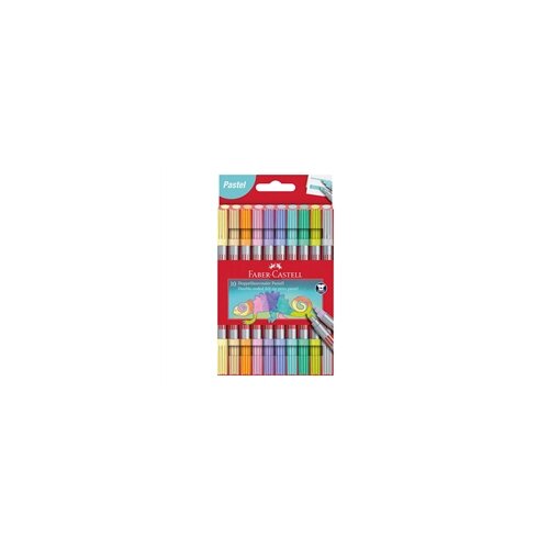 Faber-Castell Flomasteri Pastel, dvostrani, 10 komada Slike