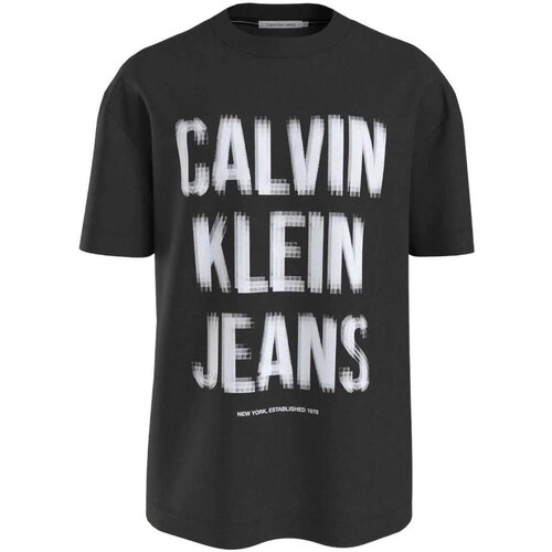 Calvin Klein Jeans Majice s kratkimi rokavi - Črna Cene