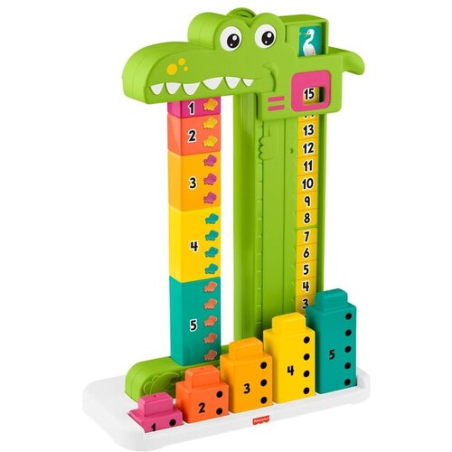 Fisher Price Fisher-Price krokodil za slaganje i učenje brojeva, 10 kocaka Slike