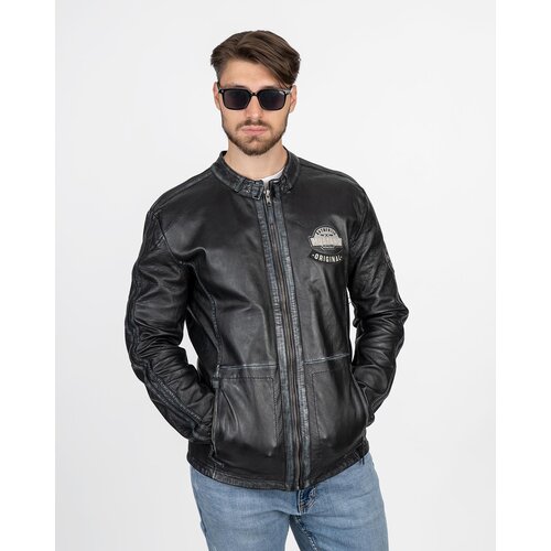 La Force Fashion Mustang kožna jakna Pio - Crna Slike