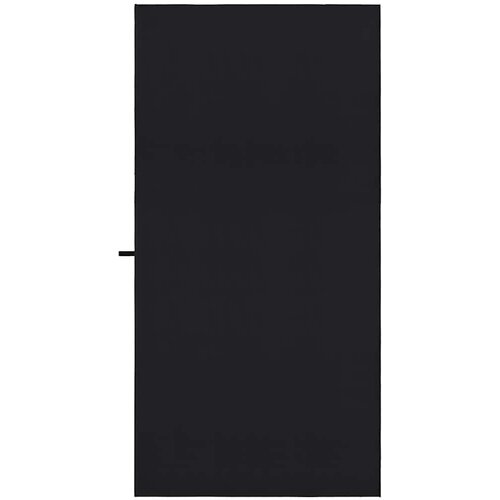 VidaXL Sportski Ručnici 2 pcs Crna 180 x 90 cm Poliester i poliamid Slike