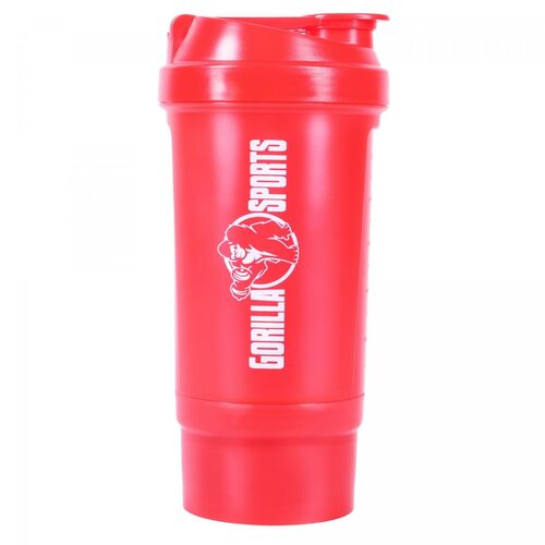 Gorilla_Sports Šejker sa delom za protein 500 ml crveni Cene