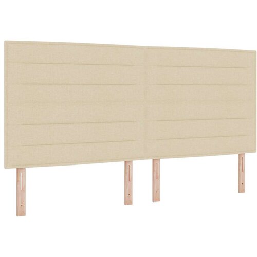  Krem Tkaninski Krevet 200x200 cm Slike