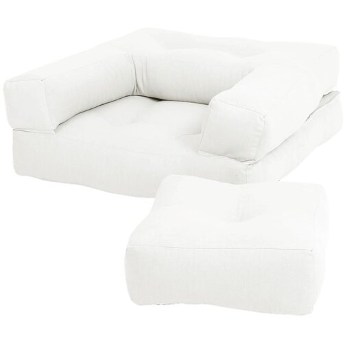 Karup Design Otro&amp;scaron;ki zložljiv fotelj s taburejem Mini Cube Creamy Slike