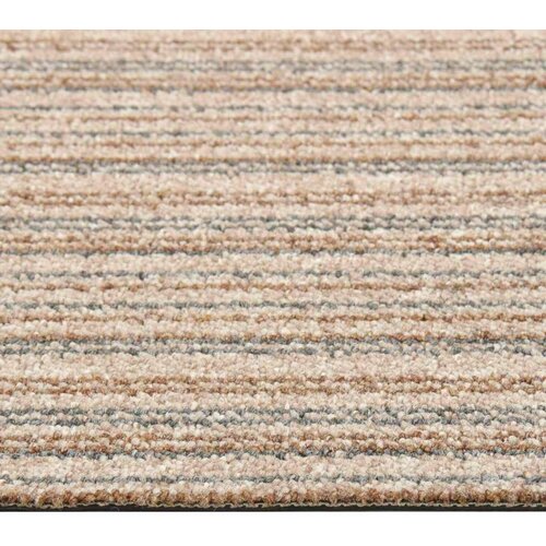  Tepih 20 pcs Prugasta bež 50 x 50 cm 100% Polipropilen - Prugasta bež Slike