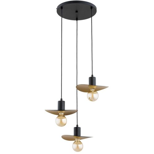  Luster na kablu SAVANA 3xE27/15W/230V crna/zlatna Cene